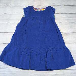 8/9 Mini Boden Blue Corduroy Dress